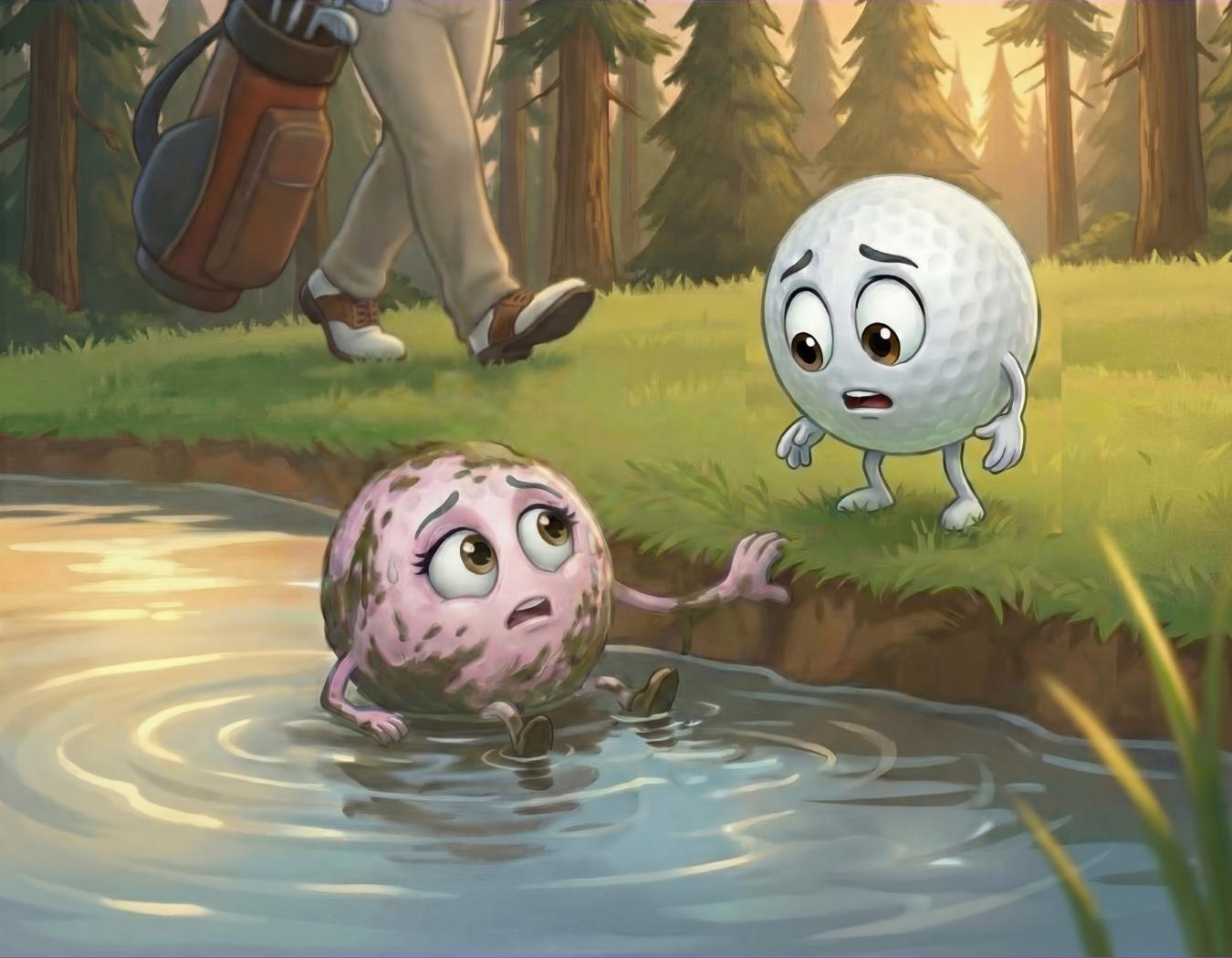 Ace reaches out to a friend at the water's edge